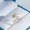 Alloy Feather Ring